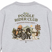 Poodle Rider Club プードル ライダークラブ「GOOD DOGS, GOOD ROADS, GOOD LIFE」 ロンT 長袖Tシャツ|バックプリント