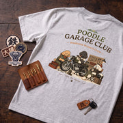 Poodle Garage Club プードル ガレージクラブ「RIDE - FIX - REPEAT」 Tシャツ|バックプリント