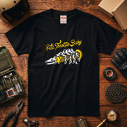 FULL THROTTLE | スケルトン ハンド アクセル グラフィック Tシャツ【バイク乗りの日常・カスタム・オシャレ・ギフトに最適】
