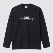 【バイク好き必見】NO BIKE NO LIFE 心拍数デザイン ロングスリーブ Tシャツ ツーリング モーターサイクル カジュアル ライダー ギフト