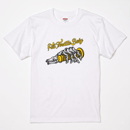 FULL THROTTLE | スケルトン ハンド アクセル グラフィック Tシャツ【バイク乗りの日常・カスタム・オシャレ・ギフトに最適】
