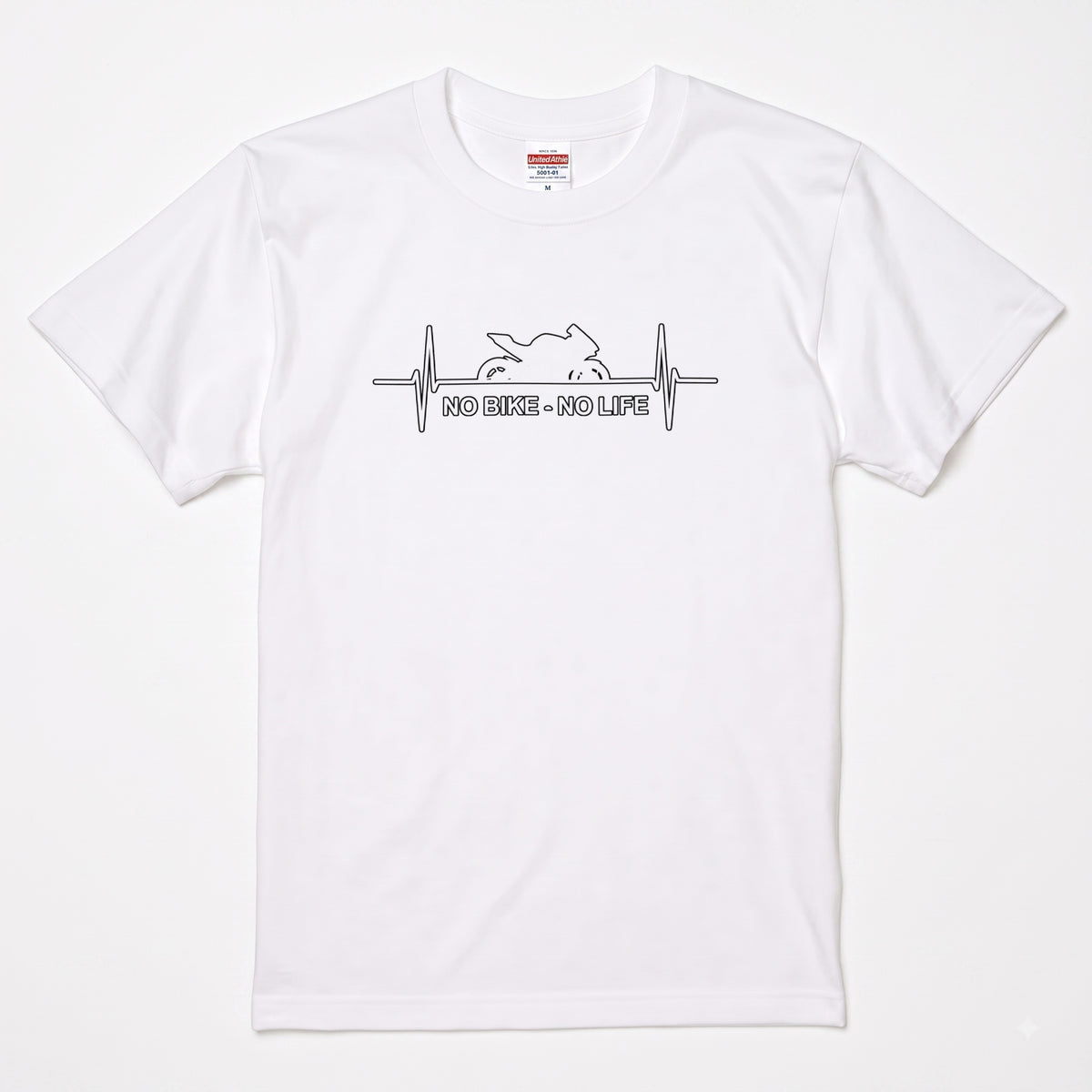 No Bike No Life 心電図バイクTシャツ | RIDERSMODE