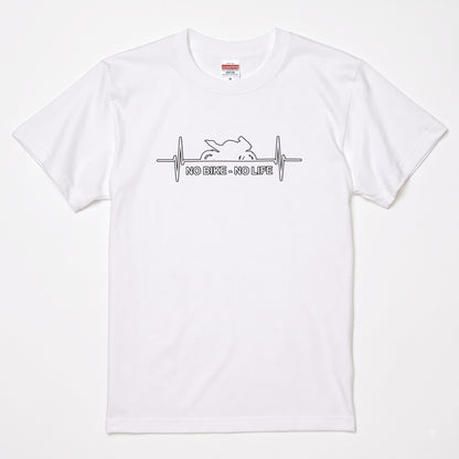 No Bike No Life 心電図バイクTシャツ | RIDERSMODE