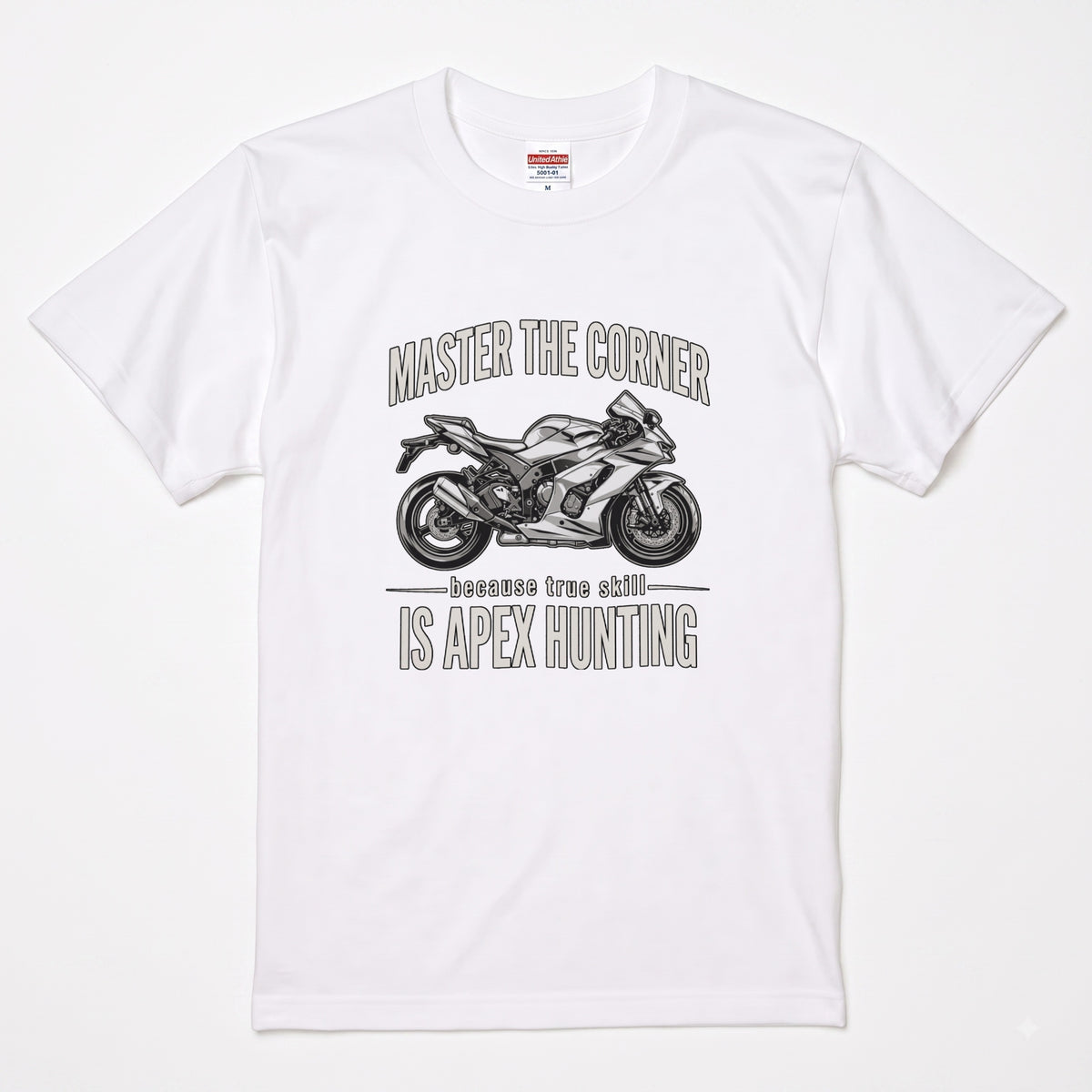 APEX HUNTING | バイク スーパースポーツ マシン レーシング グラフィック Tシャツ【バイク乗りの日常・ツーリング・オシャレ・ギフトに最適】