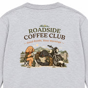 Poodle Roadside Coffee Club ロードサイド コーヒークラブ「Good Roads, Slow Mornings」 ロンT 長袖Tシャツ｜バックプリント