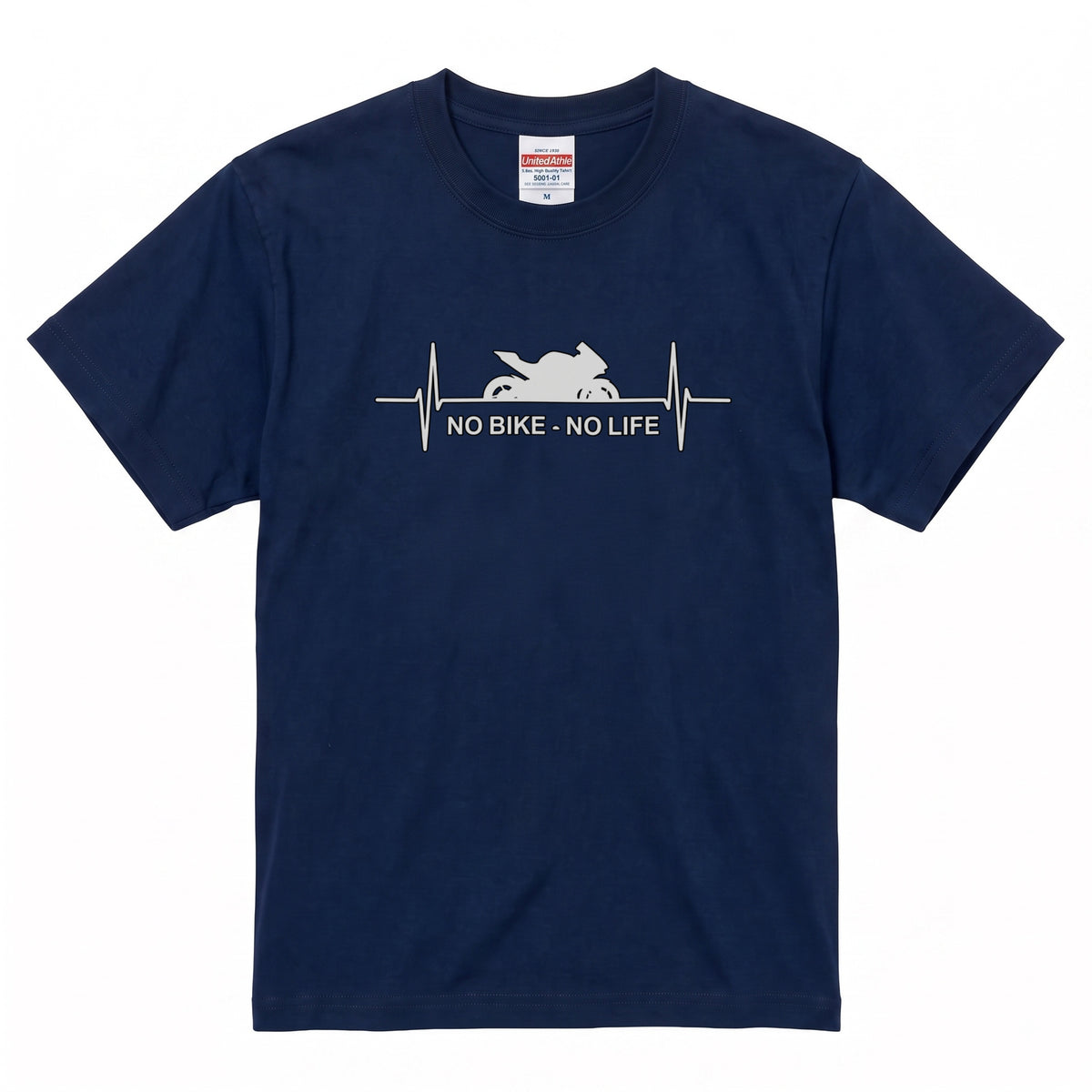 No Bike No Life 心電図バイクTシャツ | RIDERSMODE