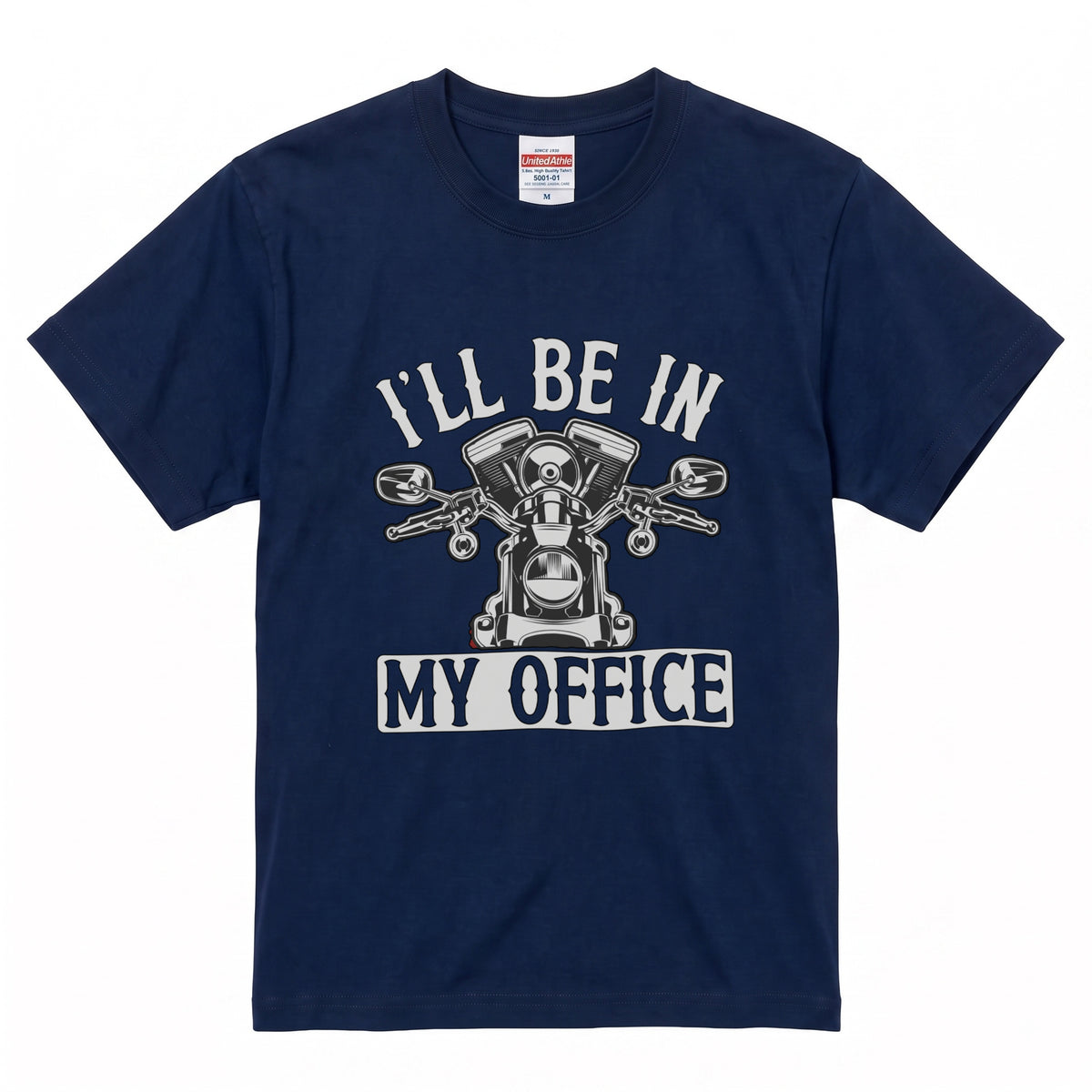 MY OFFICE | アメリカン クラシック Vツイン バイカー グラフィック Tシャツ【バイク乗りの日常・ツーリング・オシャレ・ギフトに最適】