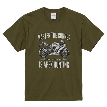 APEX HUNTING | バイク スーパースポーツ マシン レーシング グラフィック Tシャツ【バイク乗りの日常・ツーリング・オシャレ・ギフトに最適】