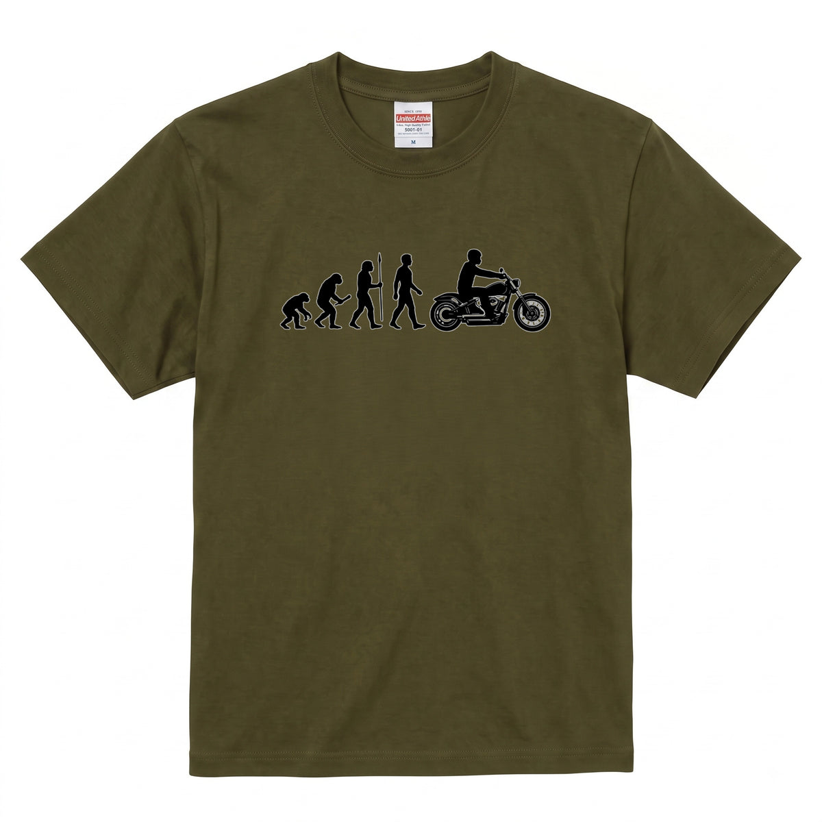 バイク進化論 イラストTシャツ | RIDERSMODE