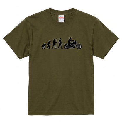 バイク進化論 イラストTシャツ | RIDERSMODE