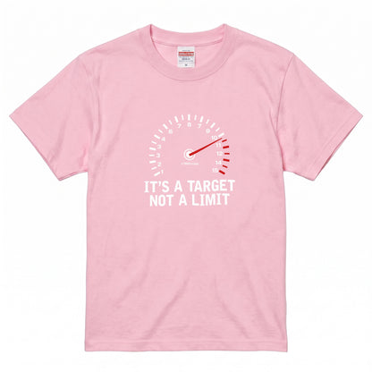IT'S A TARGET | バイク メーター レッドゾーン グラフィック Tシャツ【バイク乗りの日常・ワインディング・オシャレ・ギフトに最適】
