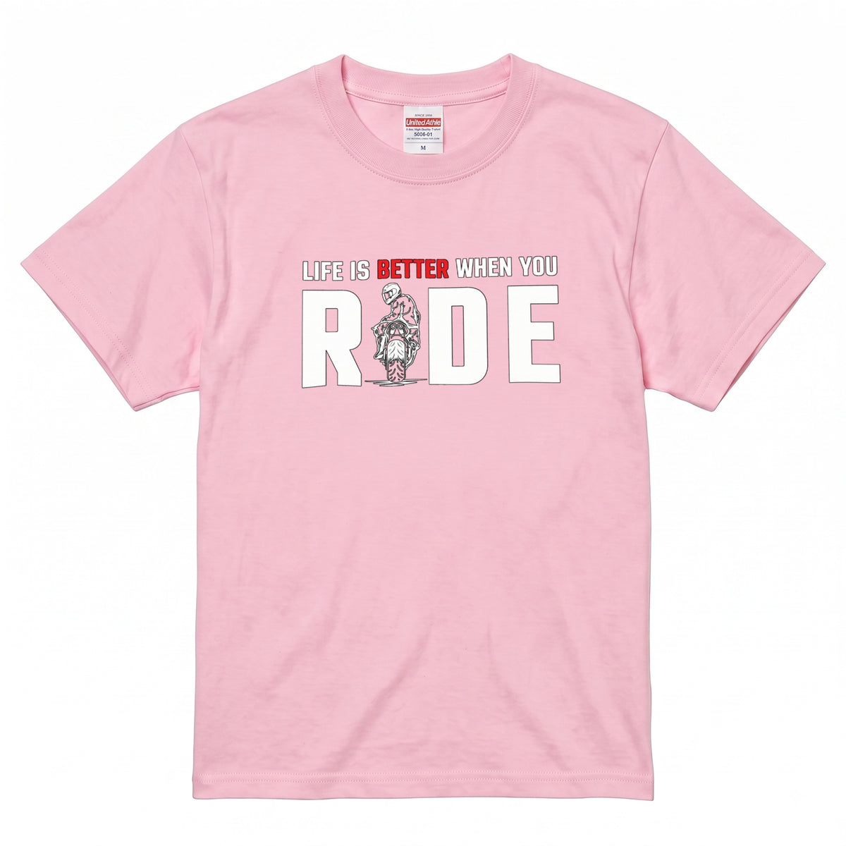 WHEN YOU RIDE | バイクライフ スタイリッシュ タイポグラフィ グラフィック Tシャツ【バイク乗りの日常・ツーリング・オシャレ・ギフトに最適】