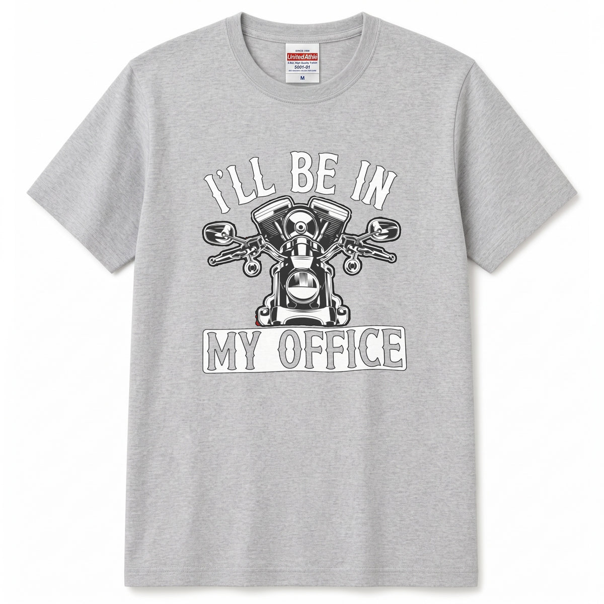 MY OFFICE | アメリカン クラシック Vツイン バイカー グラフィック Tシャツ【バイク乗りの日常・ツーリング・オシャレ・ギフトに最適】
