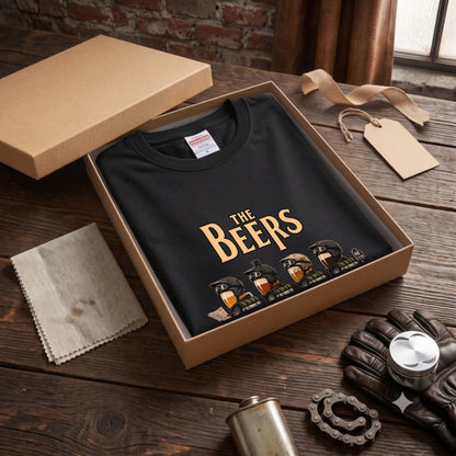 THE BEERS Adventure | ロングツーリング アドベンチャーバイク クラフトビール 横断歩道 パロディ Tシャツ【ライダー・バイク旅・父の日・イベント・プレゼントに最適】