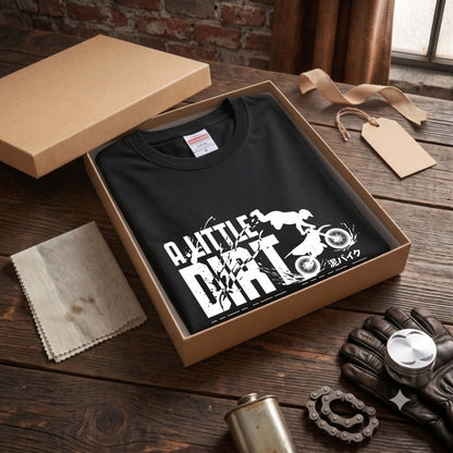 DIRT BIKE | オフロード バイク 林道ツーリング モトクロス パロディ Tシャツ【バイク乗りの日常・アウトドア・オシャレ・ギフトに最適】