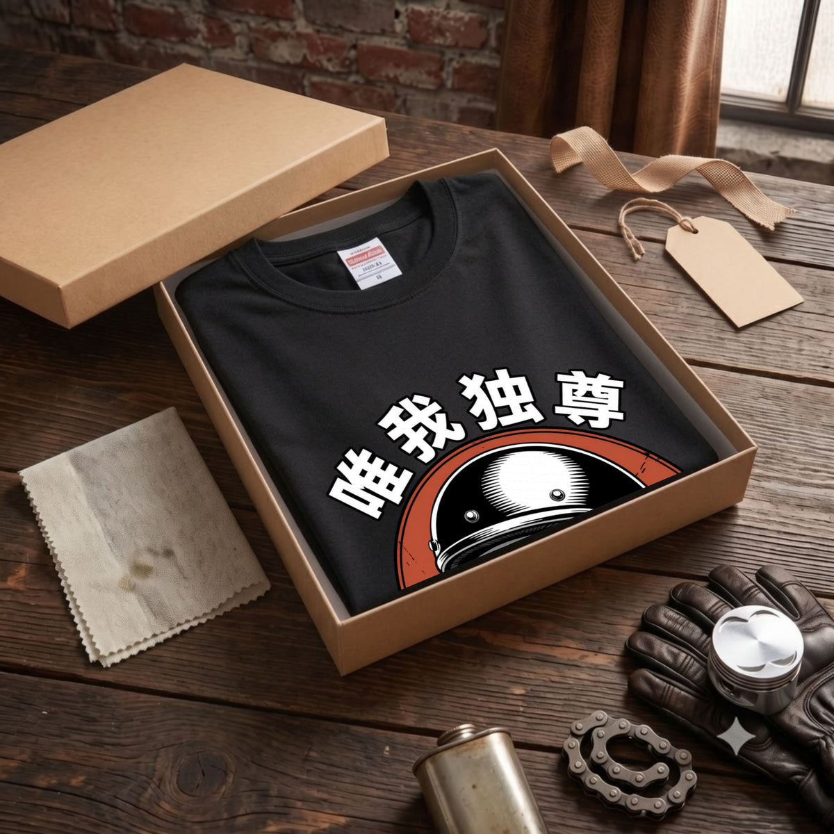 LIVE FAST DIE LAST | 唯我独尊 骸骨 ジェッペル レトロ ライダース グラフィック Tシャツ【バイク乗りの日常・ツーリング・オシャレ・ギフトに最適】