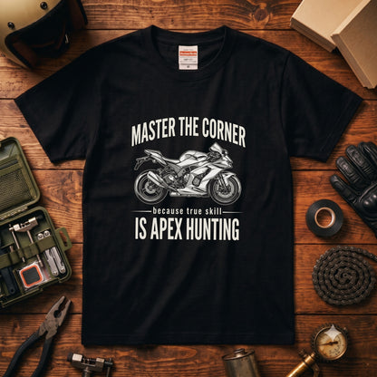 APEX HUNTING | バイク スーパースポーツ マシン レーシング グラフィック Tシャツ【バイク乗りの日常・ツーリング・オシャレ・ギフトに最適】