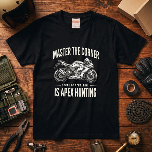 APEX HUNTING | バイク スーパースポーツ マシン レーシング グラフィック Tシャツ【バイク乗りの日常・ツーリング・オシャレ・ギフトに最適】