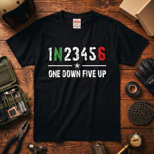 One Down Five Up ギアチェンジTシャツ | RIDERSMODE
