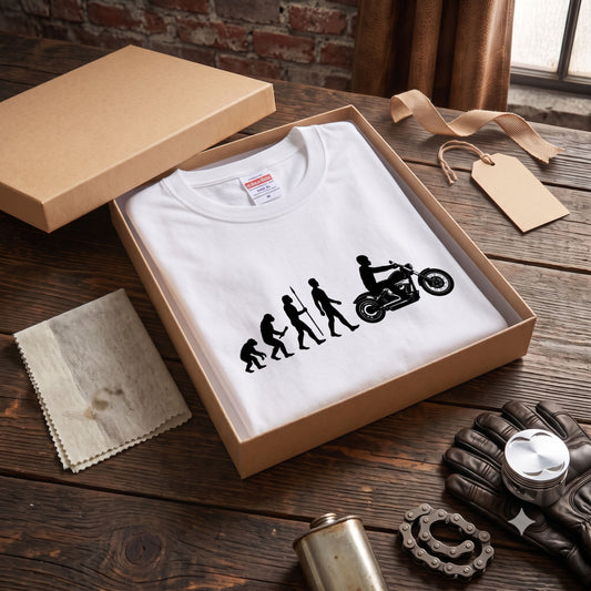 バイク進化論 イラストTシャツ | RIDERSMODE