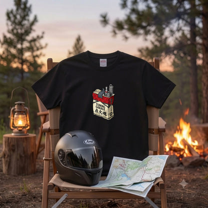 点火魂 | 昭和チューニング ガレージ 点火プラグ レトロパッケージ Tシャツ【ライダー・バイク男子・旧車會・父の日・プレゼントに最適】