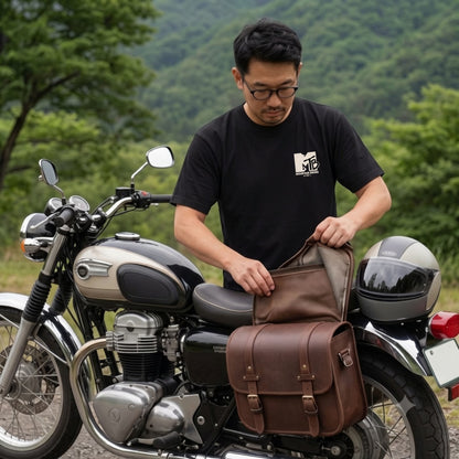 MOUNTAIN BIKING | ワンポイント レトロロゴ MTB 自転車男子 ストリート グラフィック Tシャツ【サイクルウェア・普段着・ツーリング・ユニセックス・ギフトに最適】