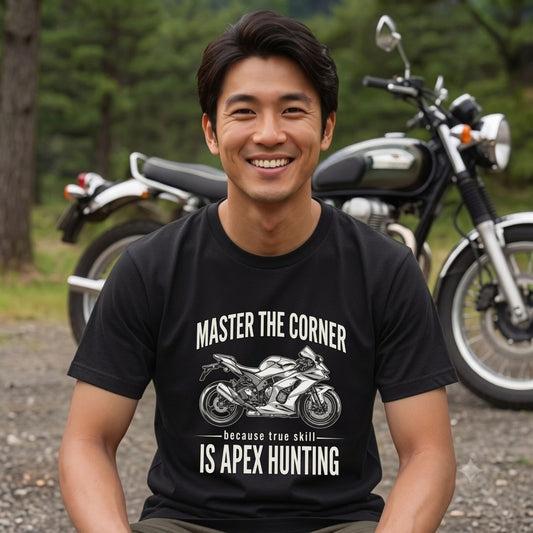 APEX HUNTING | バイク スーパースポーツ マシン レーシング グラフィック Tシャツ【バイク乗りの日常・ツーリング・オシャレ・ギフトに最適】