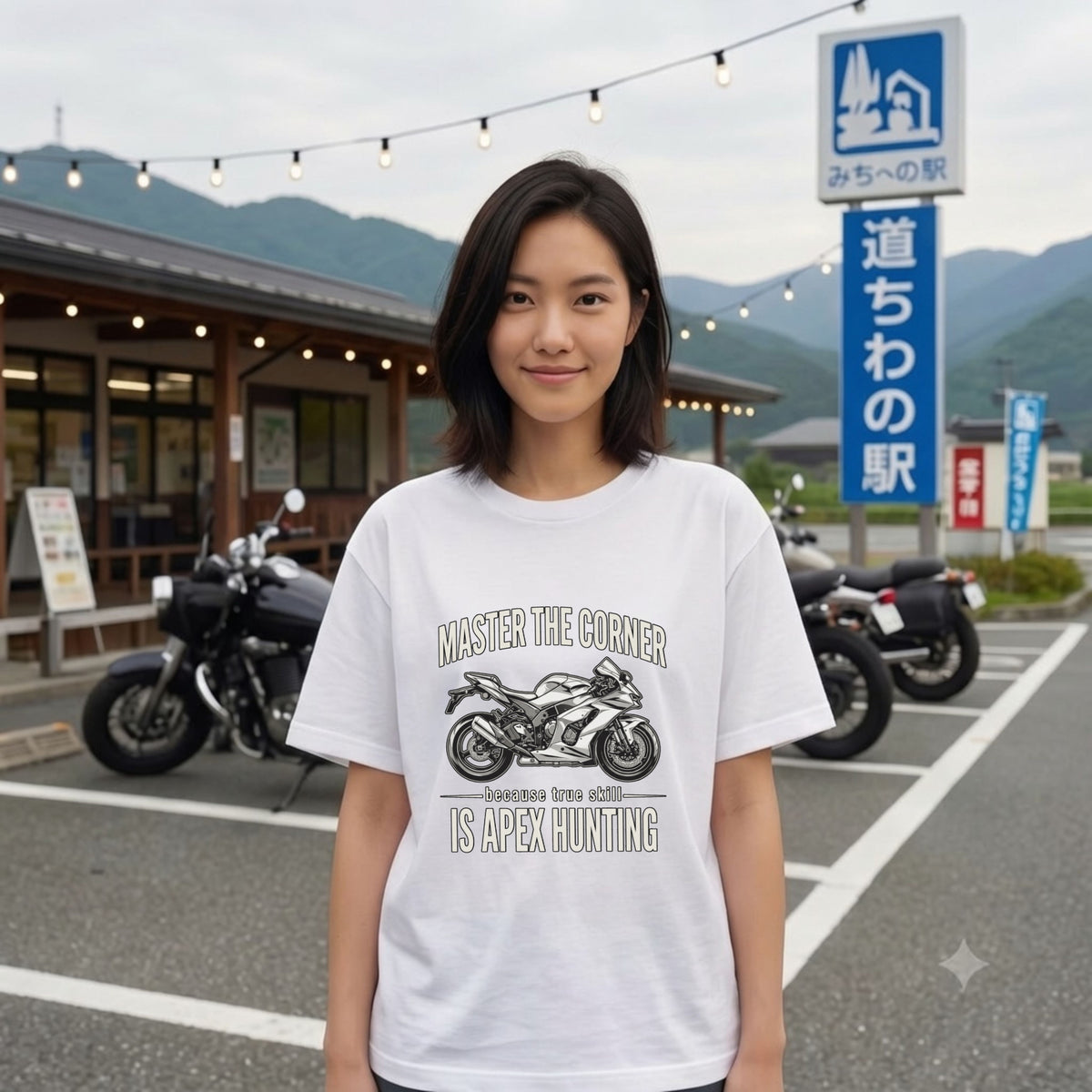 APEX HUNTING | バイク スーパースポーツ マシン レーシング グラフィック Tシャツ【バイク乗りの日常・ツーリング・オシャレ・ギフトに最適】