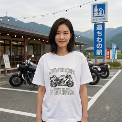 APEX HUNTING | バイク スーパースポーツ マシン レーシング グラフィック Tシャツ【バイク乗りの日常・ツーリング・オシャレ・ギフトに最適】