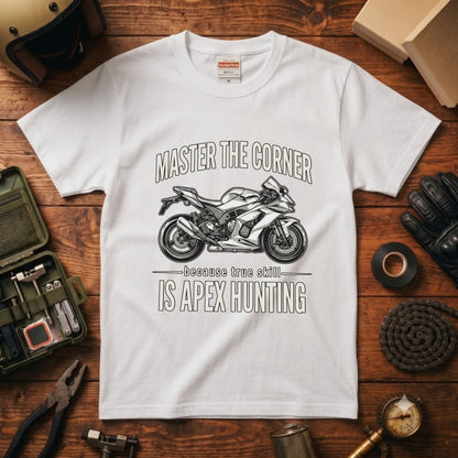 APEX HUNTING | バイク スーパースポーツ マシン レーシング グラフィック Tシャツ【バイク乗りの日常・ツーリング・オシャレ・ギフトに最適】