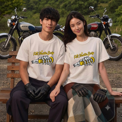 FULL THROTTLE | スケルトン ハンド アクセル グラフィック Tシャツ【バイク乗りの日常・カスタム・オシャレ・ギフトに最適】