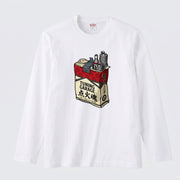 【昭和レトロ・車バイク好き】TUNING GARAGE 点火魂 ロングスリーブ Tシャツ プラグ ガレージウェア ツーリング カジュアル おもしろ プレゼント