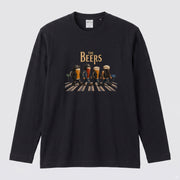 THE BEERS ロングスリーブ Tシャツ バイク乗り お酒好き ツーリング キャンプ バイクウェア カジュアル プレゼント