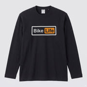 バイク おもしろ ロンT Bike Life パロディ ボックスロゴ 長袖 Tシャツ メンズ レディース バイク乗り ライダー ツーリング 服 ギフト