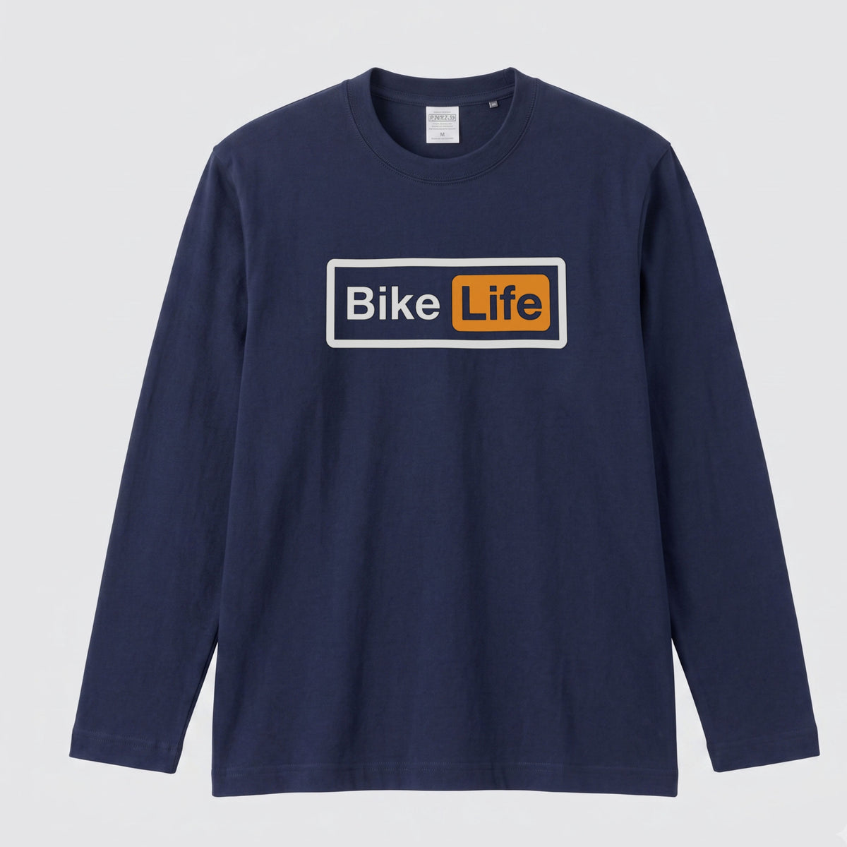 バイク おもしろ ロンT Bike Life パロディ ボックスロゴ 長袖 Tシャツ メンズ レディース バイク乗り ライダー ツーリング 服 ギフト