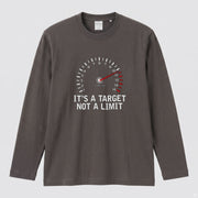 バイク 車 ロンT タコメーター レッドゾーン IT'S A TARGET NOT A LIMIT スピードメーター 長袖 Tシャツ メッセージ おもしろ メンズ レディース バイク乗り ライダー ツーリング 服 ギフト