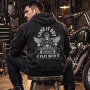 Take It Out Motorcycle パーカー | モーターサイクル バックプリント