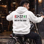 654321 Motorcycle パーカー | One Up Five Down
