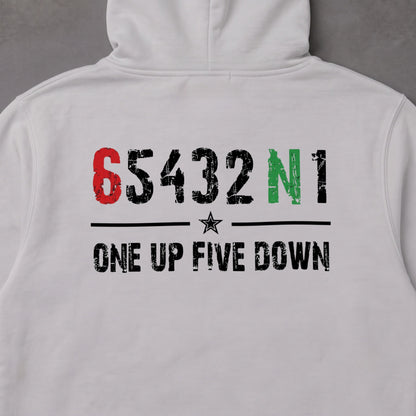RIDER-0909-06 654321 Motorcycle パーカー | One Up Five Down