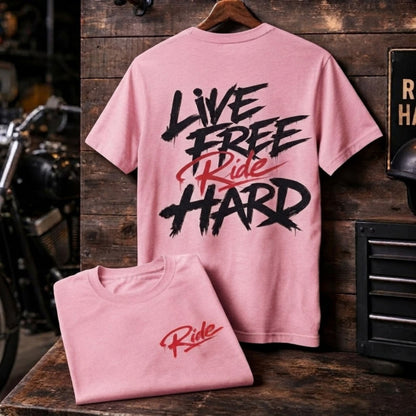 LIVE FREE RIDE HARD メンズ・レディース tシャツ | 全6色展開・大きいサイズ対応