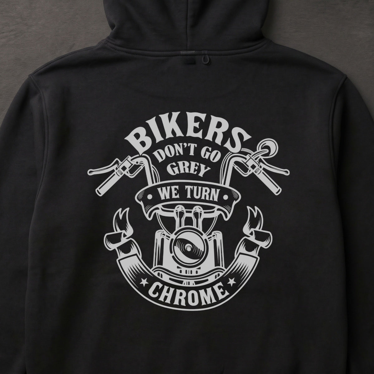 Bikers Don’t Go Grey バイカーパーカー ブラック 商品画像