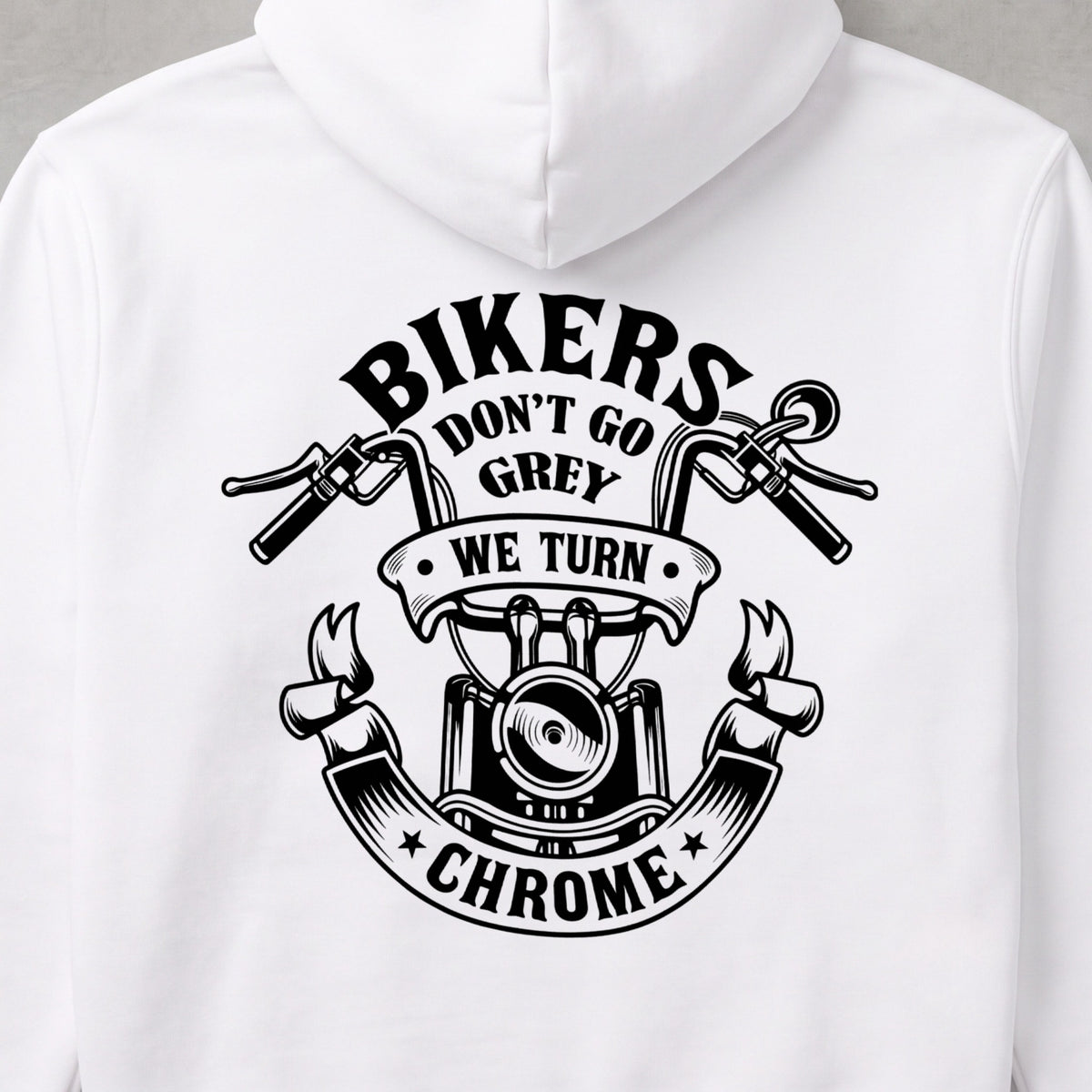 Bikers Don’t Go Grey バイカーパーカー ホワイト 商品画像