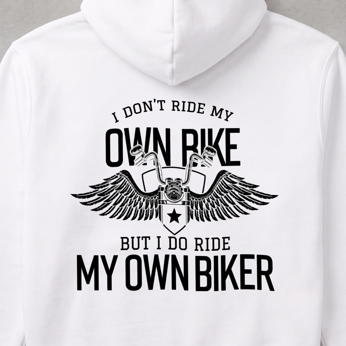 MY OWN BIKER バックプリント ホワイト 詳細