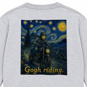 Gogh Riding バイクライダー 星月夜 長袖Tシャツ｜バックプリント