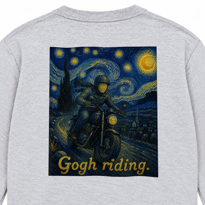 Gogh Riding バイクライダー 長袖Tシャツ バックプリント